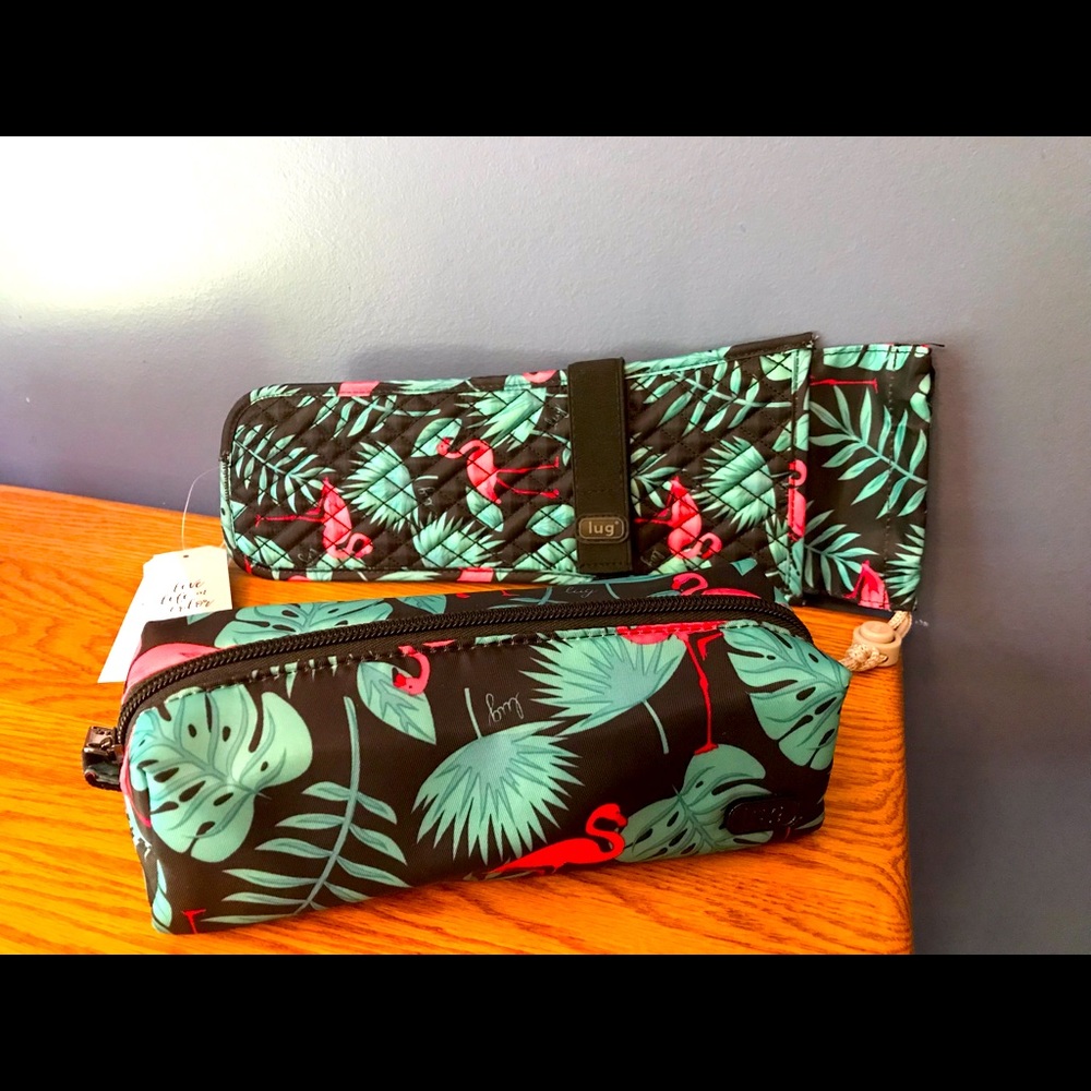 New Lug Clipper Curling/Flat Iron Case with Wipeable (interior) Cosmetic